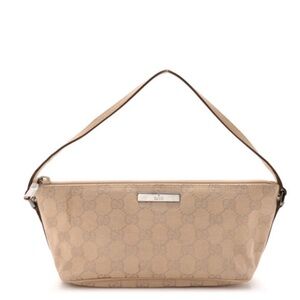 Gucci Monogram Boat Pouchette Beige